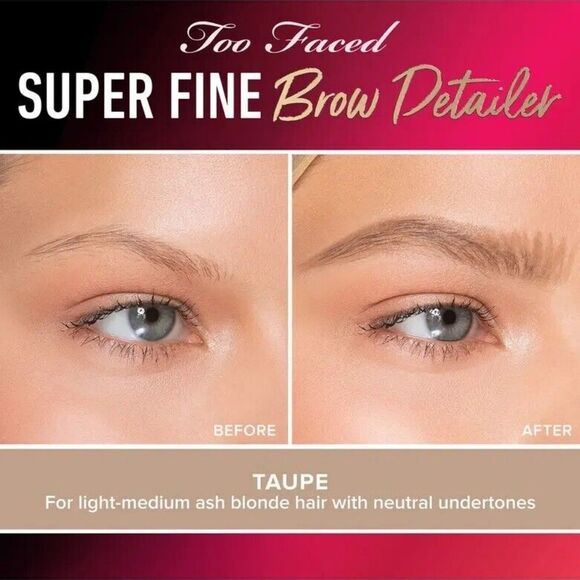 Too Faced Superfine Brow Detailer Pencil - Taupe - Picture 5 of 13
